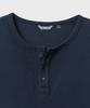 Bellie Variant Henley Neck T-Shirt - Washed Navy