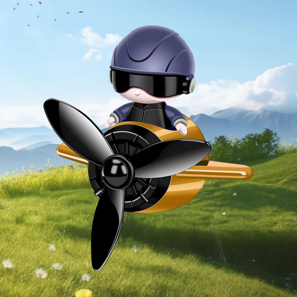 Propellerduft für Klimaanlagen, universeller Auto-Lufterfrischer-Diffusor mit automatisch rotierendem Propeller-Entlüftungsclip, einfach für den Duft
