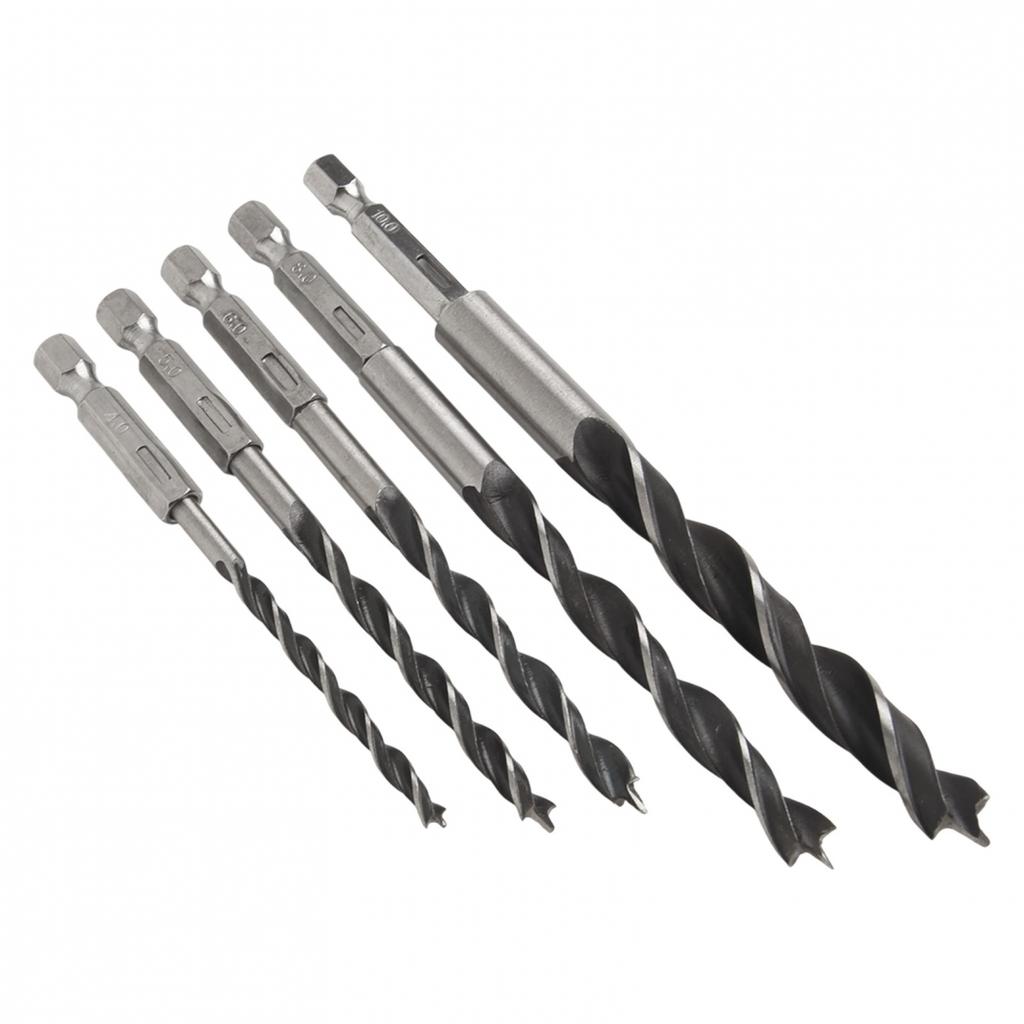 Three-pointed Drill Bits /10mm /5mm /6mm /8mm 4mm 5 Piece Set