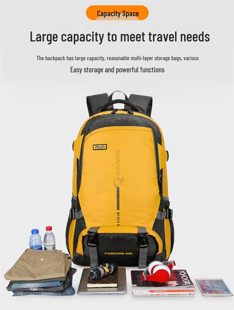 Lightweight Water-Resistant Oxford Backpack for Camping, Hiking, and Travel