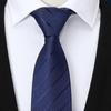Blue Black Necktie Adjustable Zipper Tie Elegant Wedding Groom Tie  Gifts