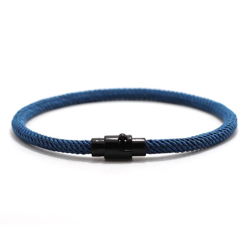 New Simple Style Rope Bracelet Men Grade A 4mm String Leisure Pulseira Outdoor Cool Biker Hand Accessories Hombre Gift For Him