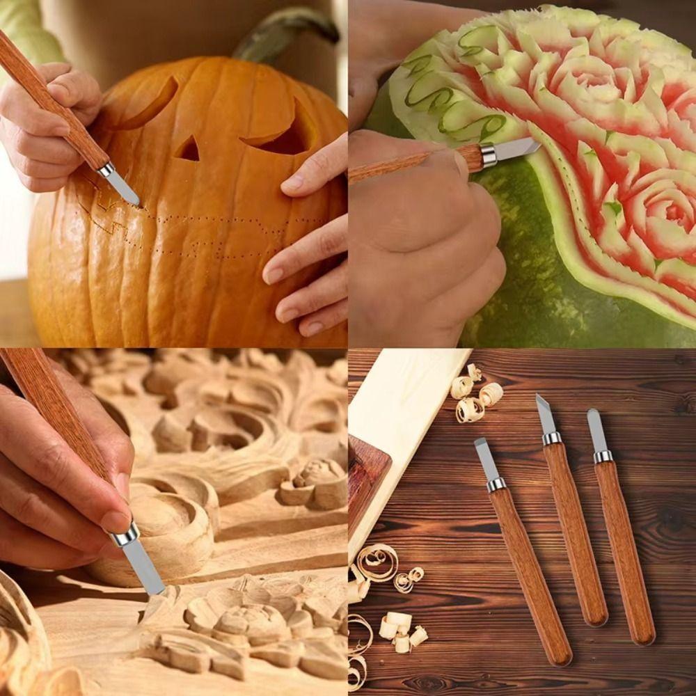 Sharp Wood Carving Knife Non-slip Craft Knife Comfortable To Hold Wood Carving Tools Set  Carpenter