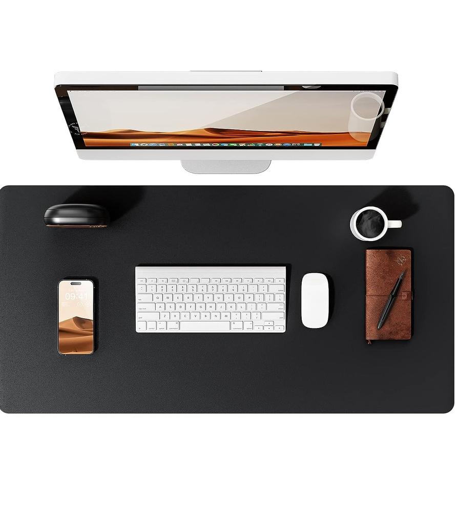 Leather Desk Mat | Computer Mat for Desk| Large Mouse Pad and Keyboard Mat | Desk Protector for