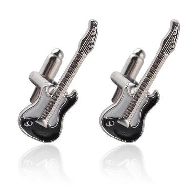 İş Adamları Beyefendi Kristal Gitar Kol Düğmeleri Eşleşen Fransız Gömlek Düğün En İyi Adam Usher