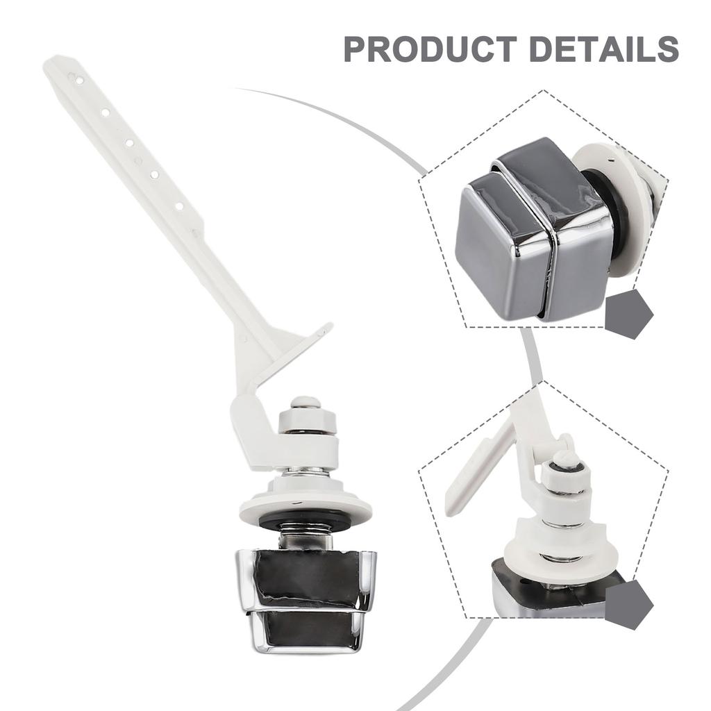 Simple Installation Side Mount Push Button Toilet Flush Handle Accessory