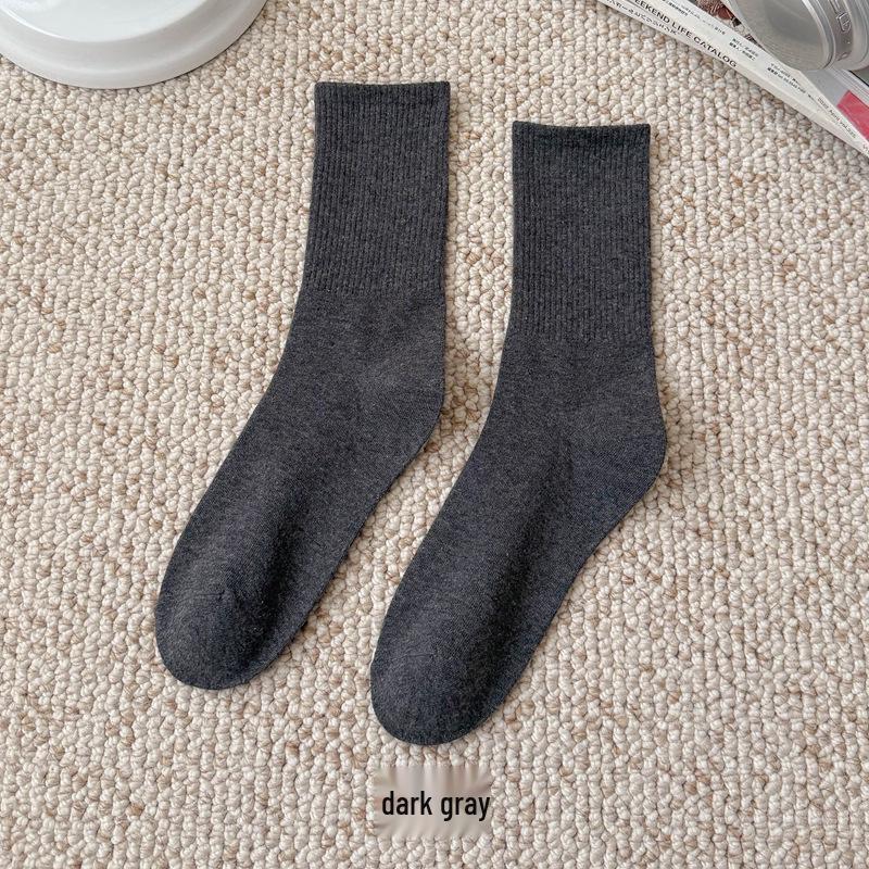 Bunte Damen Kniehohe Candy Color Scrunch Socken - Trendy, Ganzjährig, Mittelhoher Schaft, Einfache Tanz Baumwollsocken