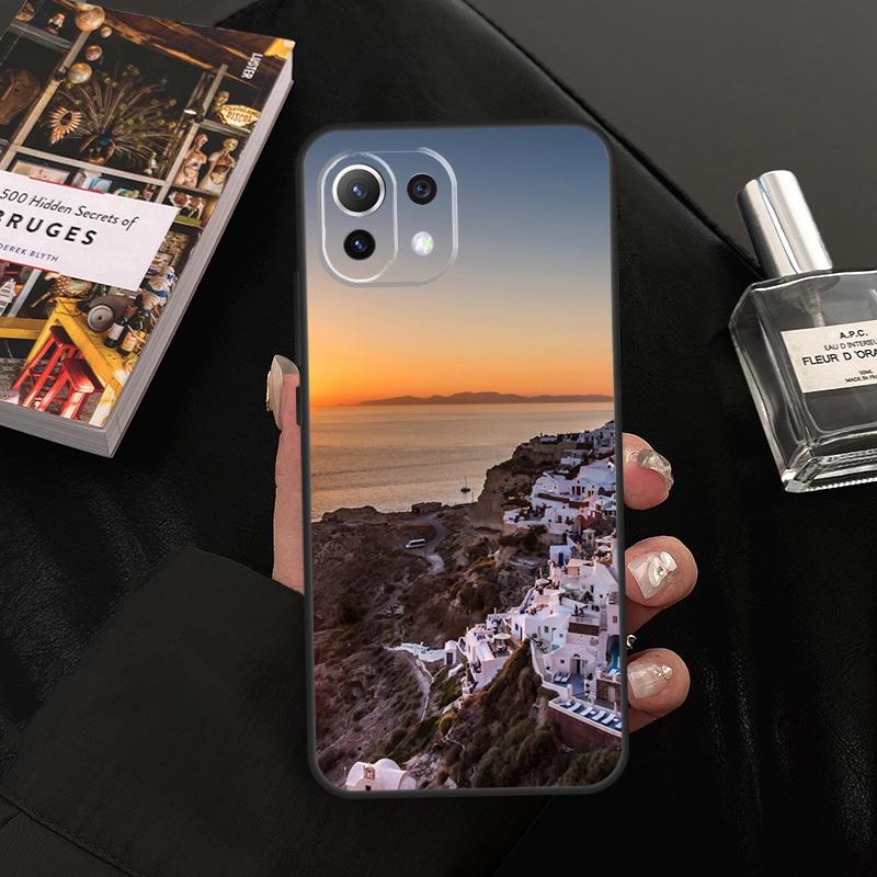 Oia Santorini Greece Case For Xiaomi 13 14 15 Ultra 11T 12T 13T 14T Pro POCO X7 Pro X3 X5 X6 F5 F6 M6 Pro Cover