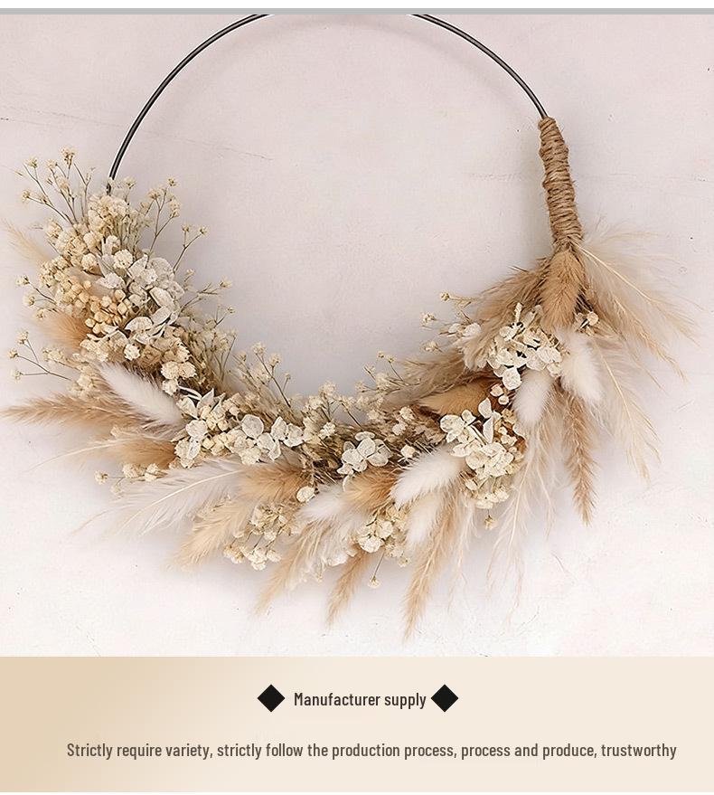 Immortal Flower Iron Art Tassel Fan DIY Hanging Ornament Material Pack - Handmade Gift