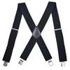Men's 5CM Wide X-Back Suspenders Elastic 4 Clips Heavy Duty Adjustable Braces
