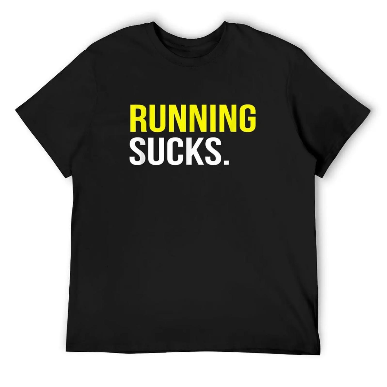 Funny Running Sucks Gift T-Shirt tshirts personalised graphic t shirts designer t shirt men S