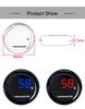 Universal Motorcycle Thermometer Instruments Water Temp Temperature LED Digital Display Gauge Meter With 22mm Temp Temperature Sensor Adapter