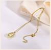 18K Gold Plated Pendant Necklace For Women,  Hollow Irregular Statement Necklace Trendy Jewelry