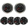 ELING 6 Gauge Set 85mm 200km/h 160MPH GPS Speedometer Tachometer 52mm 0-120℃ Water Temp Oil Pressure Fuel Level Voltmeter 12V