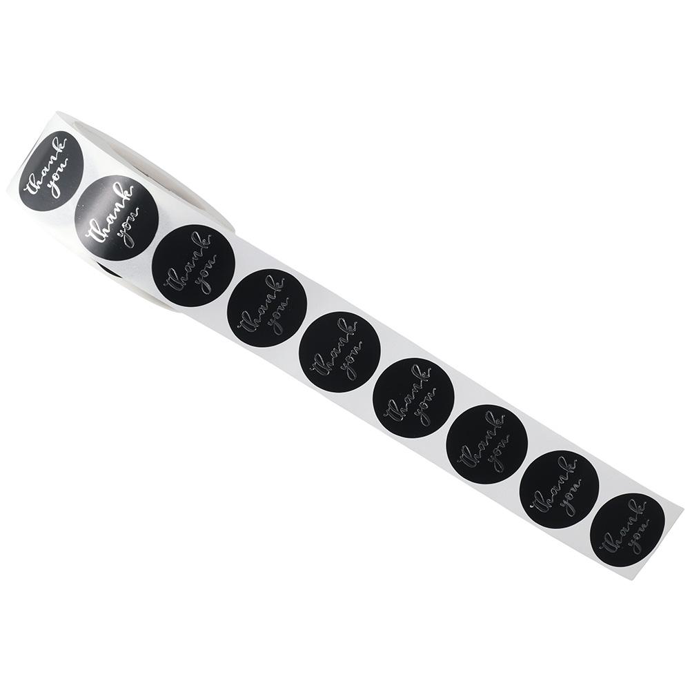 Round Self-Adhesive Labels 500 Pcs Label Stickers Roll Thank You Stickers Labels  Birthdays