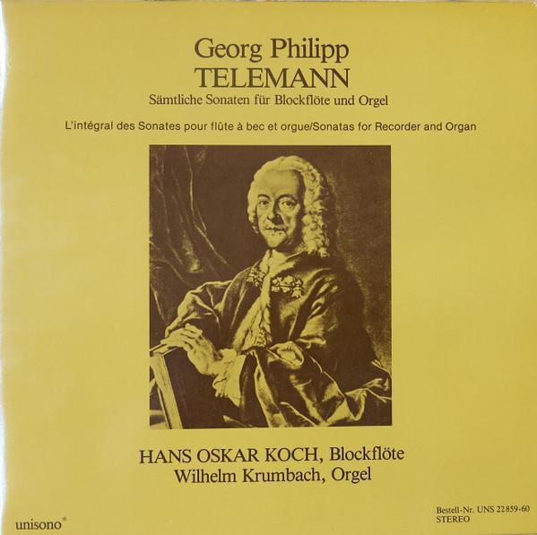 

LP Record GEORG PHILIPP TELEMANN, HANS OSKAR - Sämtliche Sonaten Für Blockflöte Un UNS2285960 Unisono Germany Classical Used