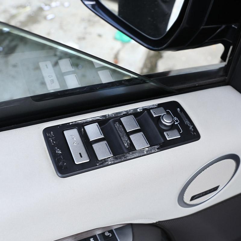 For Land Rover Discovery 5 For Range Rover Sports Vogue Aluminum Alloy Car Interior Window Lift Switch Patch Sticker Accessories