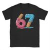 Unisex Six Seven Ice Cream Drip Cool Meme Funny Number T Shirts Pure Cotton Clothing Vintage Round Collar Tees Summer TShirts