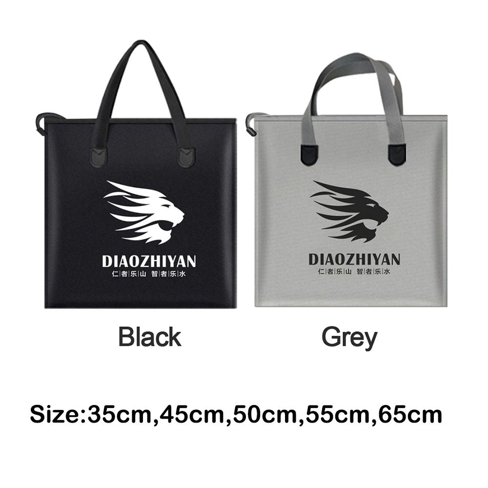 Oxford Cloth Fishing Bag Foldable Fishing Tackle Bag Outdoor Camping Storage Fishing Gear Pouch