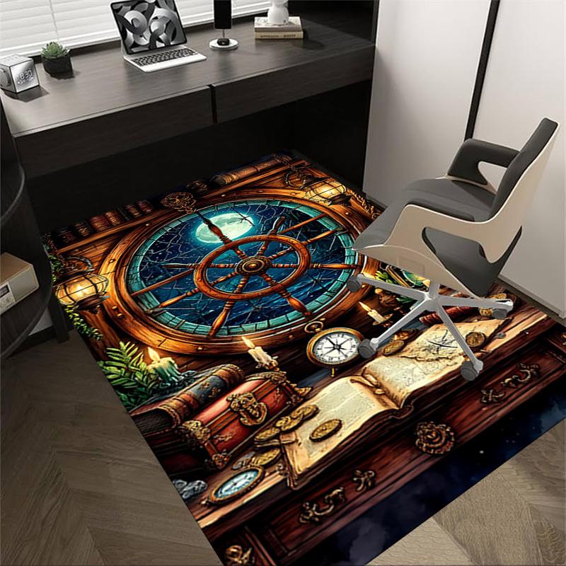 

1PC Pirate Treasure Extra Large Non-Slip Floor carpet, Office, family, bedroom, Studio - Large Area Rug,Longlasting Material-K0339 60cm by 90cm