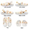 Printed White EVA Garden Shoes Unisex Lightweight Breathable Slip On Clogs Beach Pool Bathroom Home Summer Beach Sandals