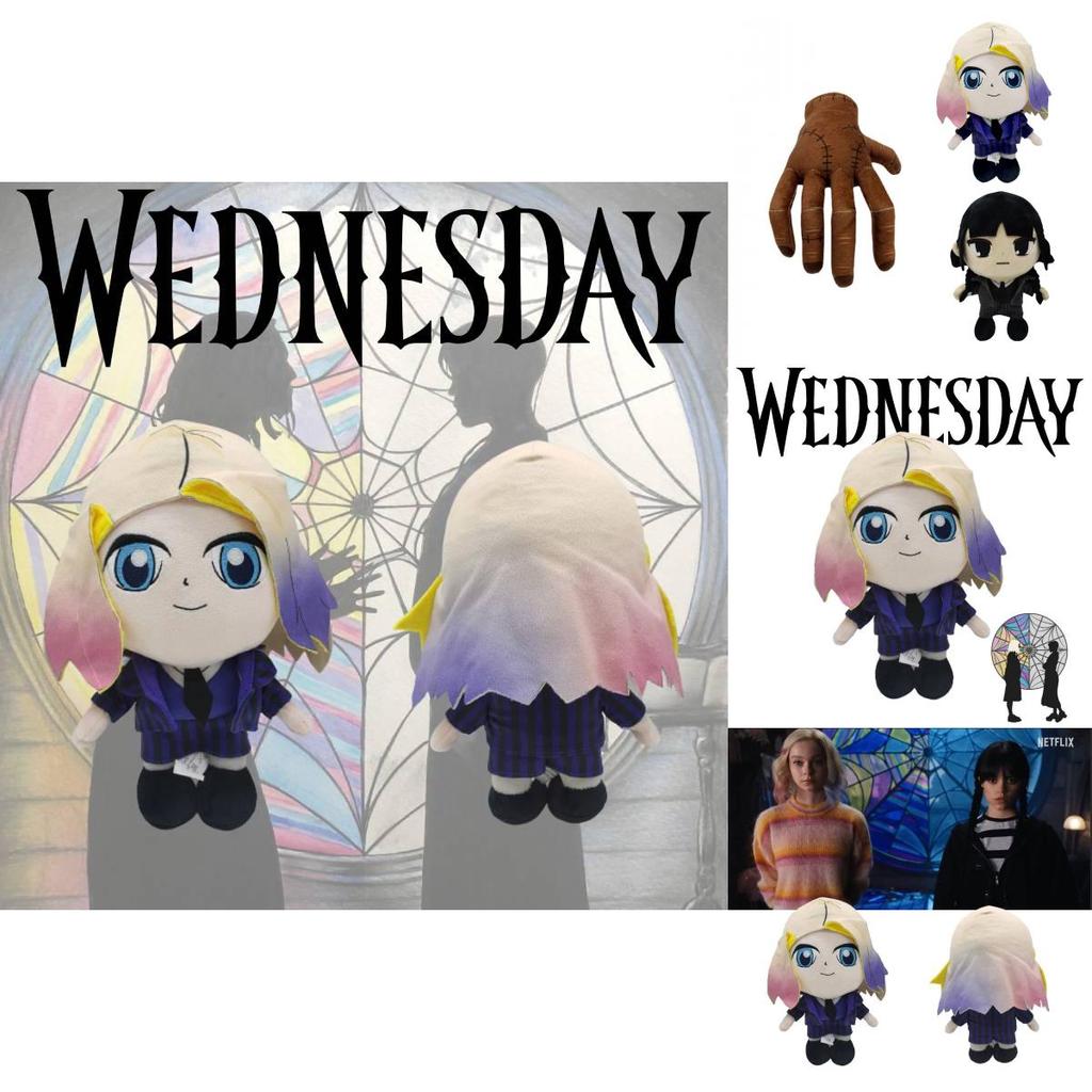25cm Wednesday Addams Enid Sinclair Wolf Girl Plush Doll Stuffed Animal Toy