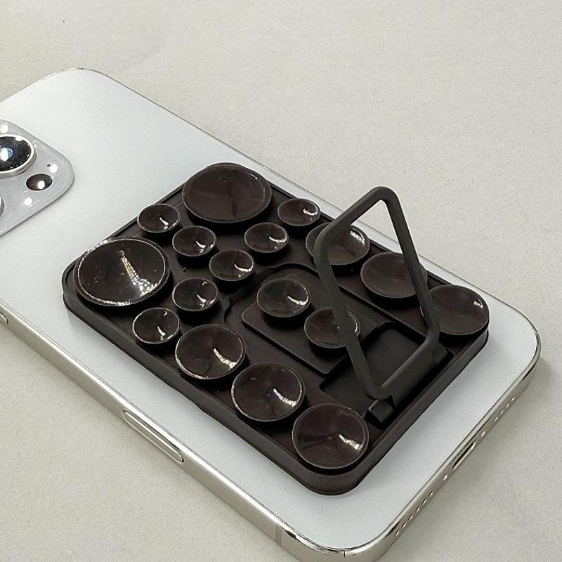 Multi-Functional Silicone Folding Suction Cup Phone Stand & Anti-Slip Back Sticker