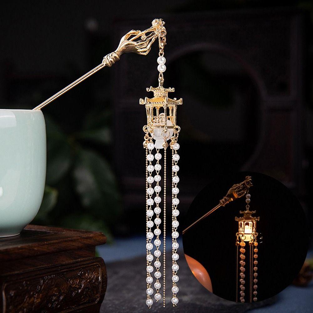 Hairpin Pearl Ancient Style Hairpin Chinese Style Headwear Girl Hair Accessories Hanfu Hair Sticks
