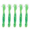 5pcs Denture Brush Set Professional Travel Portable Double Sided False Teeth Cleaning Brush for