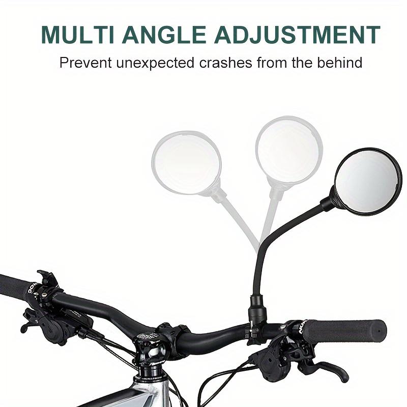 Bike Mirror Bike Handlebar Rearview Mirror Rotatable And Adjustable Wide Angle Rear View Shockproof Convex Mirror Universal