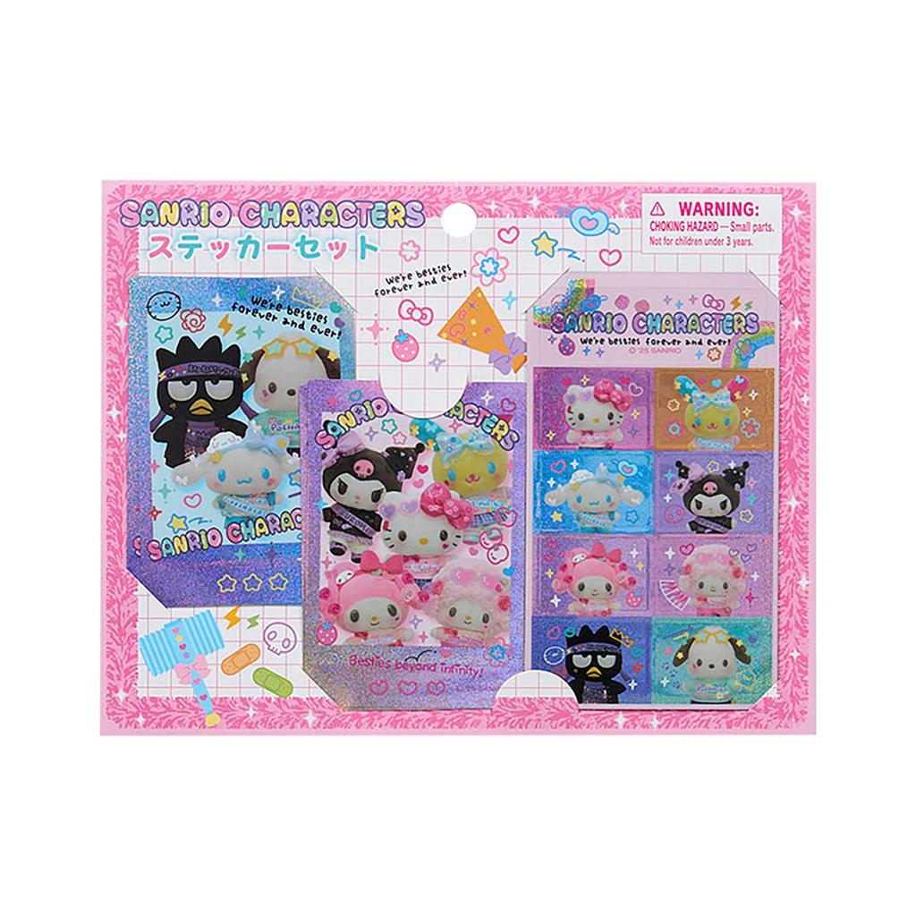 Sanrio Sticker Set Sanrio Characters PVC and Ages 125199 (#SanrioGakuenKiramekiSai) Paper, 3+,