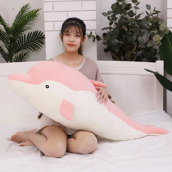 New Dolphin Throw Pillow Doll Bed Sleeping Girl Doll Child Gift Aquarium Plush Toy
