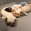 Dog Plush Doll Cute Cartoon Lazy Pug Plushies Soft Stuffed Animals