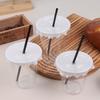 10Pcs 360/420/520Ml Plastic Straw Cups With Lids Snack And Drink Cup Cold Cup Clear Disposable Pet Plastic Cup Boba Milk Tea Cup