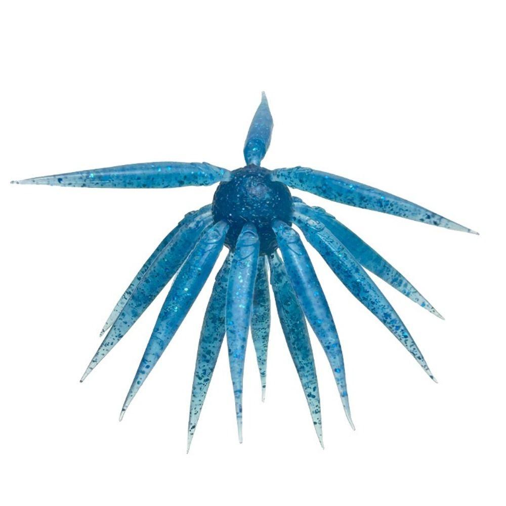2pcs 17mm Length Sea Urchin Bait 8.8g Weight Soft Elastomer Lure Bait-Cluster Lure  For Bass Fishing