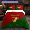 Cristiano Ronaldo Themed Bedding 3Pcs Duvet Cover Set Decorative Bed Linen For Teen Room Home Decoration