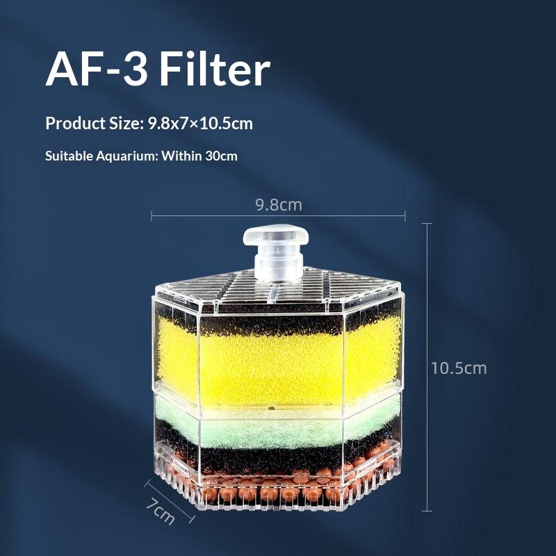

Transparent Aquarium Sponge Filter Corner Design Air-Powered Biochemical Filtration Waste Suction Tool For Small Fish Tanks