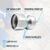 1Pcs Stainless Steel Quick Connect 1/4 Thread Pipeline Cleaning Rotating Spray Head Water Mouse Head Set Nozzle Tools