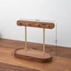 Walnut Storage Holders Bedroom Dressing Table Jewelry Storage Rack Entrance Hall Key Organize Shelf Interior Desktop Storage