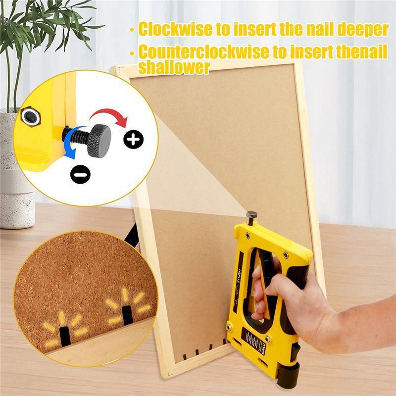 A84X-Nailing Equipment For Woodworking Furniture Heavy Duty Construction Picture Frame Staple Metal Hand Tool