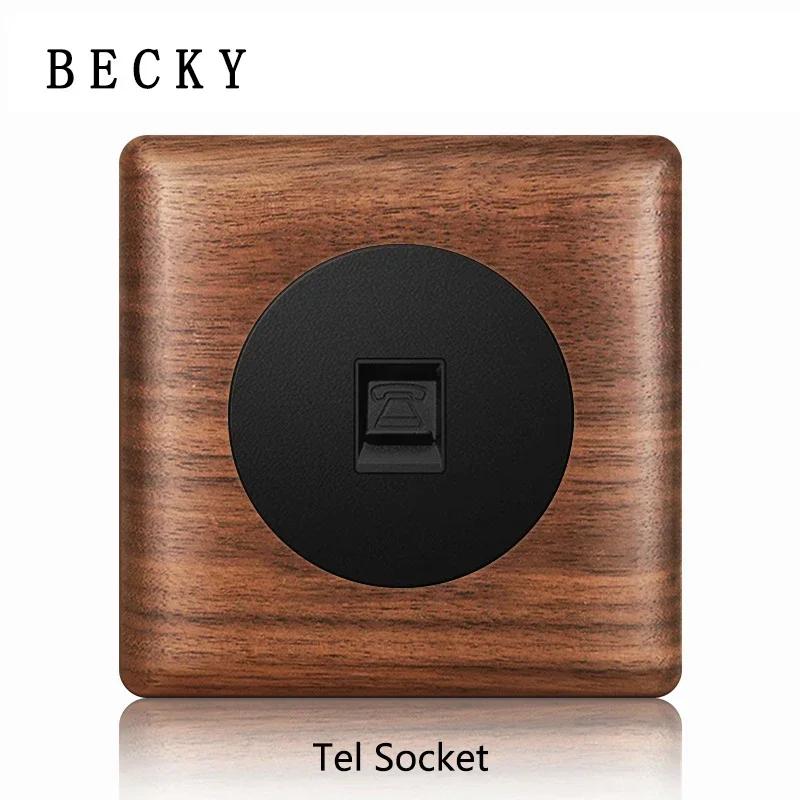 

Ретро Розетка Вимикач Панель з Масиву Дерева Ретро Стиль Стандарт ЄС Великобританії 16А Настінна Розетка Вимикач Комп ютерна TV SAT Розетка Офіс Вілла Готель