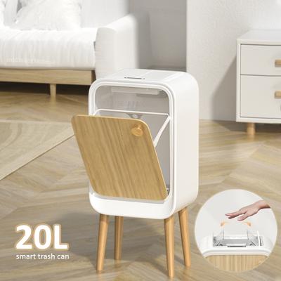 Inteligentny kosz na śmieci z czujnikiem Gospodarstwo domowe Wysokie nóżki z pokrywą Kosz na śmieci Kuchnia Łazienka Kosz na papier Duża pojemność Lekki luksus