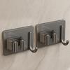 304 Stainless Steel Mop Holder Wall Mounted Adhesive Multi-Purpose Hooks Household Storage Organizer Rack Broom Hanger Stick