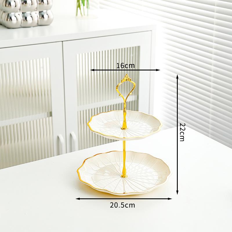 Lotus-shaped Fruit Tray Living Room Home Candy Tray Front Desk Snack Tray Beauty Salon Dessert Fruit Skewers