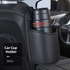 Car Seat Side Organizer Bag Storage Hanging Bag with Mesh Pocket for Phones Glasses Car Tissue Holder Cup Holder Trucks (Black)