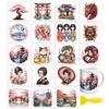 18Pcs Plastic Silhouette Paper for Lighting Decoration Paper Cut Light Box Mixed Shapes 100x90mm