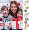 Merry Christmas Stickers Funny Party Favor Winter Adhesive Cute Tag Decals for Bread Bags Box Greetings Cards Handicrafts Wall