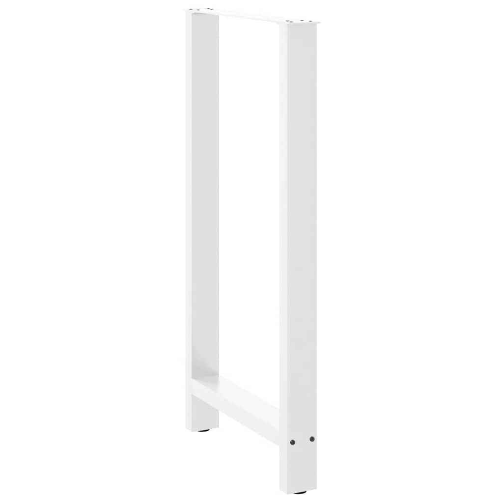 Vidaxl Nogi Do Stolika Kawowego, Białe, 2 Szt., 60X(110-111) Cm, Stal