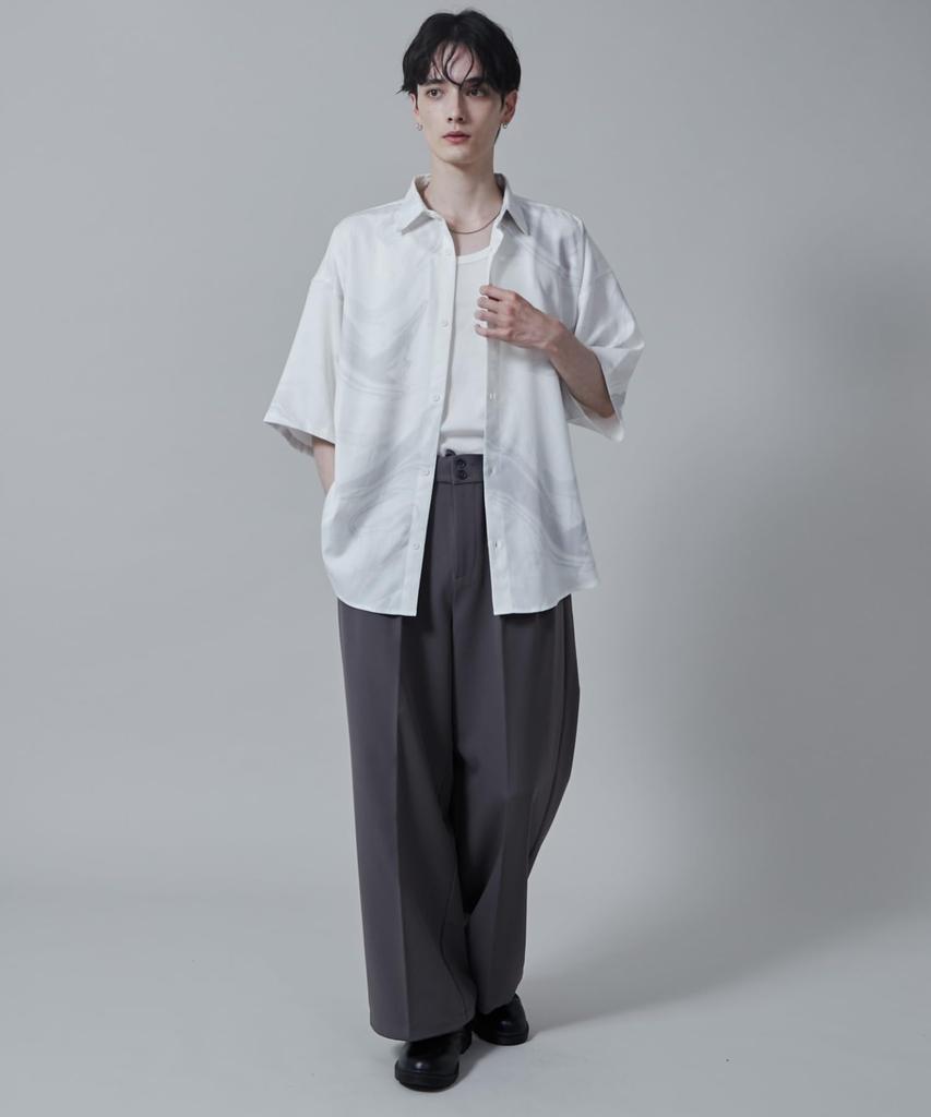 WEGO Unisex Short Sleeve Patterned Big Short Sleeve Patterned Summer Oversized Loose Korean Size Pattern 2 Shirt, Shirt, Top, Clothing, Clothes,