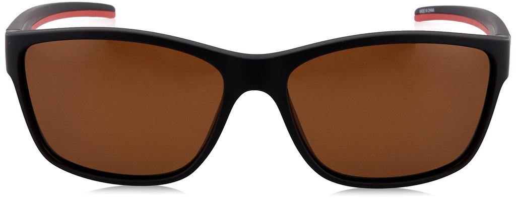 Coleman Polarized Lens Black Matte Red Sunglasses, Matte/Black CO3079-2